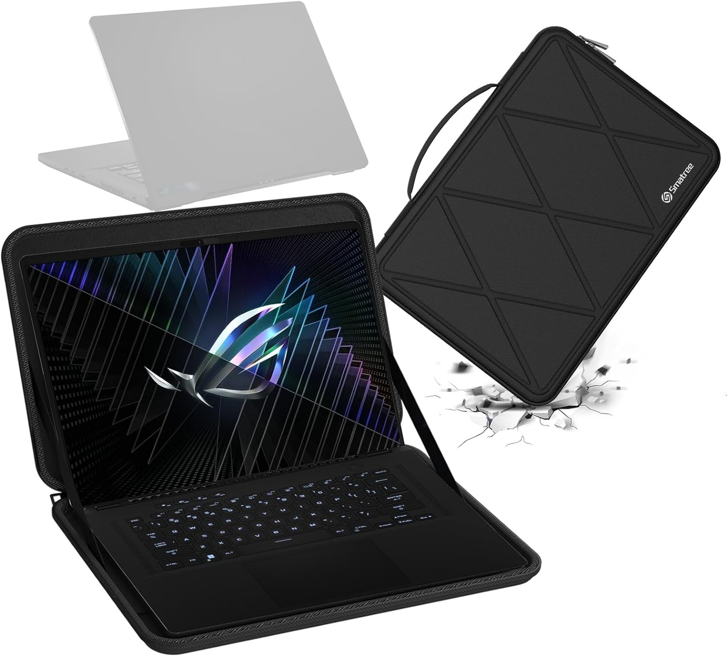 Hard EVA Protective Sleeve Compatible for 16 inch ASUS ROG Flow X16/Vivobook 16,