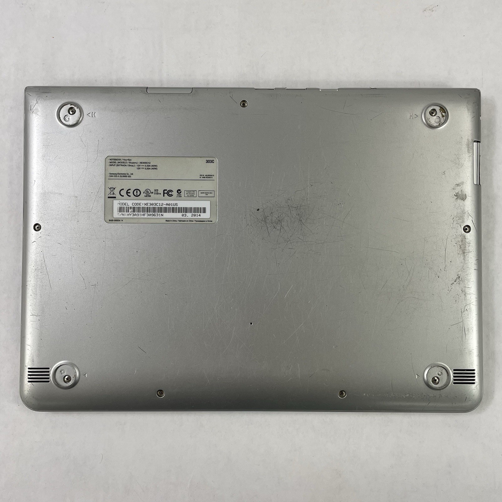 Samsung XE303C12 11.6″ ARM V7 rev4 2 GB RAM 16 GB Storage No AC