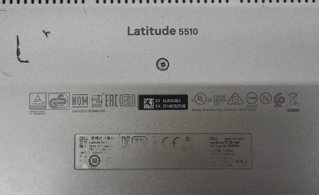 Dell Latitude 5510 Intel Core i5-10310U @ 1.7GHz 8GB RAM 256GB SSD W11P *READ*