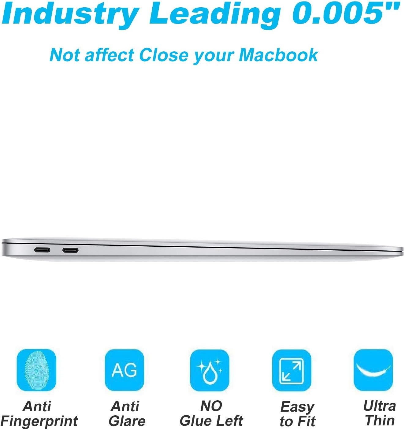 Anti Glare Screen Protector Compatible with 2020-2018 MacBook Air 13 Touch ID A1