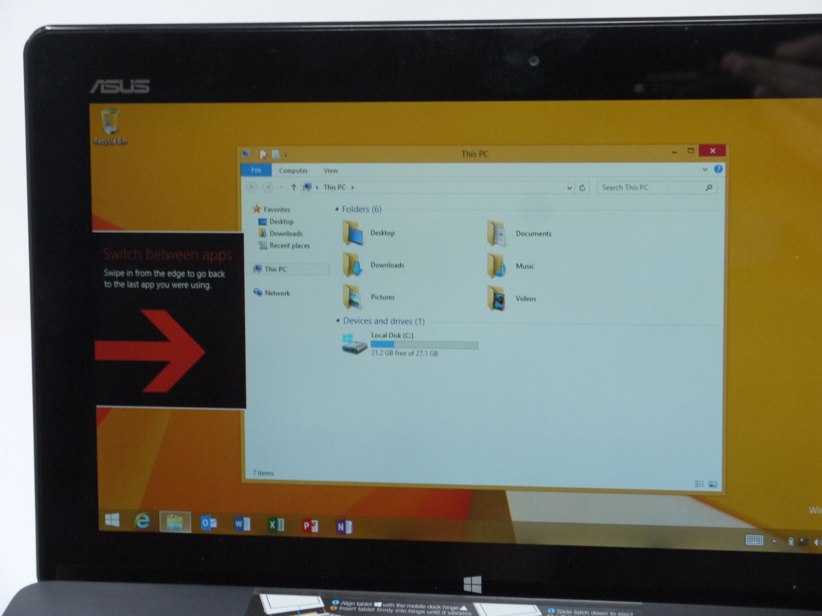 ASUS VivoTab TF600T 10.1″ Windows RT 8.1 32GB Tablet w/ Keyboard – Working Great