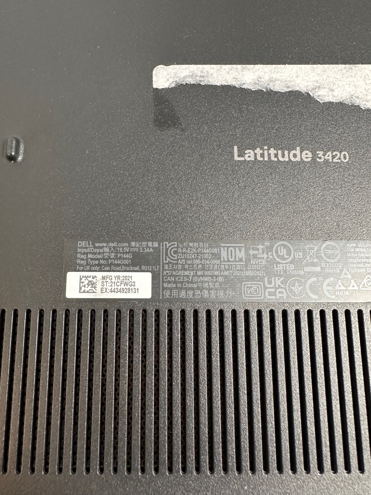 Dell Latitude 3420 14″ Intel Celeron Processor 16gb ram 500gb SATA – No OS