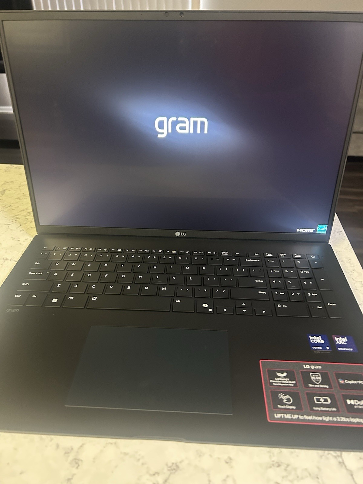 LG gram Intel Core Ultra 9 17in+ Touchscreen Laptop Intel Arc Graphics Black