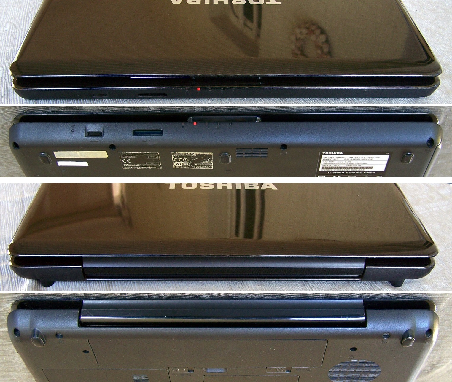 Toshiba 15.6 Satellite L505 Intel 2.4GHz 6GB 500GB Ati Radeon HD-4500 HDMI Win10
