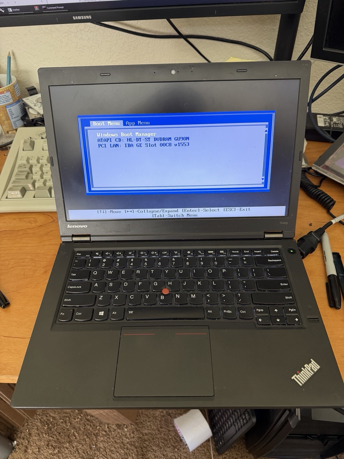 Lenovo ThinkPad T440p 14″ Windows XP Laptop Core i5, Nvidia 730m, 120gb, No Batt