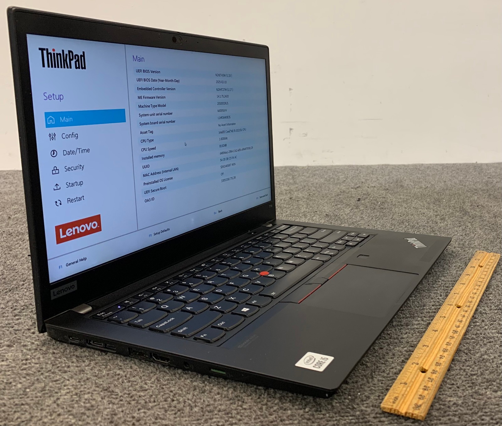 Lenovo ThinkPad T14 Gen 1 14″ i5-10210U 8GB RAM, No Storage, Remote Managed