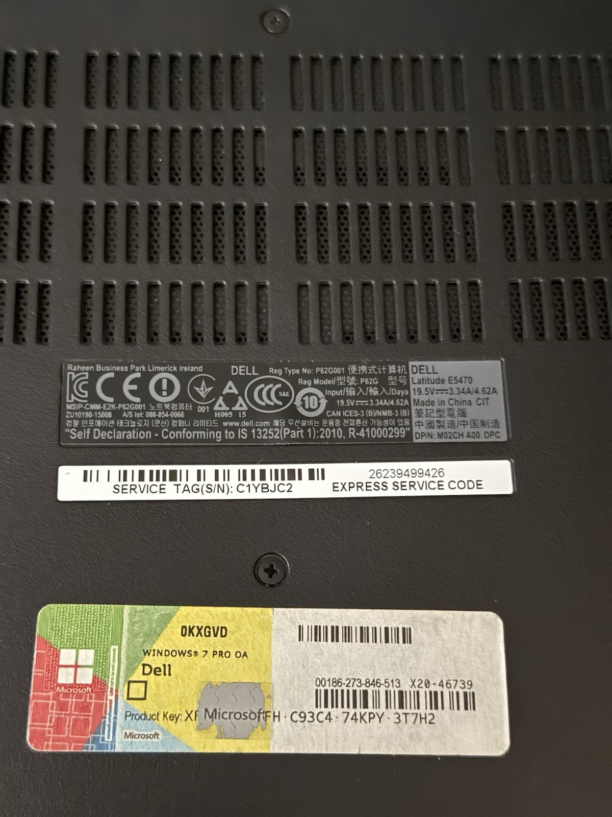 Dell Latitude E5470 14″ Laptop Intel Core I7 PARTS ONLY