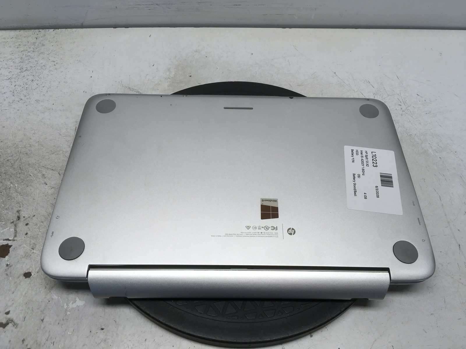 HP Split 13 X2 Intel i5-4202Y 1.6GHz 4 GB NO HDD No Batt