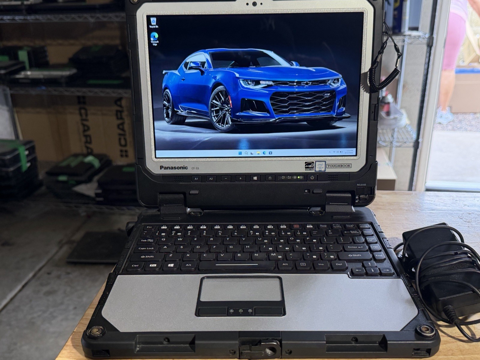 Panasonic ToughBook CF-33 i5-6300U 8GB Ram 256 SSD Win11 Pro. Touchscreen