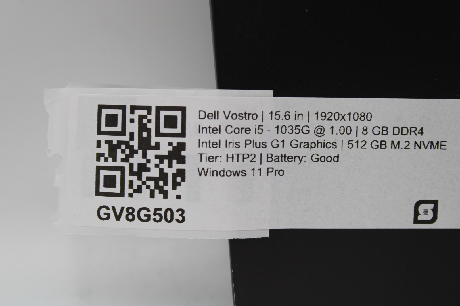 Dell Vostro 5501 i5-1035G1 @ 1.00 GHz 8GB RAM 512GB SSD W11P