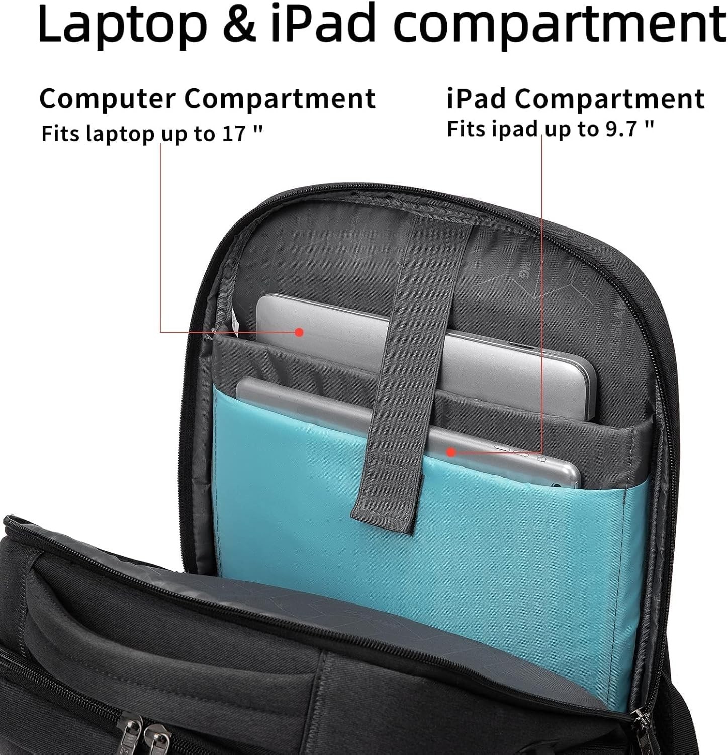 17 Inch Laptop Backpack for Travel Water Resistant College Backpack for Men/Wome