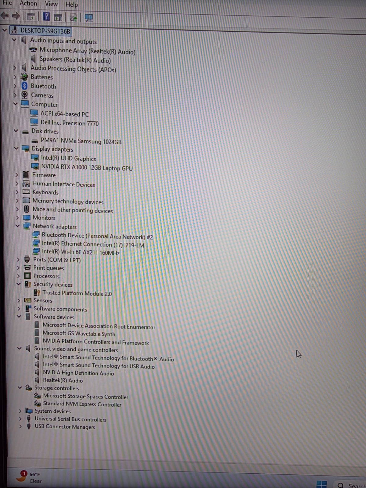 Dell Precision 7770 17.3″ i7-12850HX 16cr 64GB 1TB NV RTX A3000-12GB Win 11 Pr