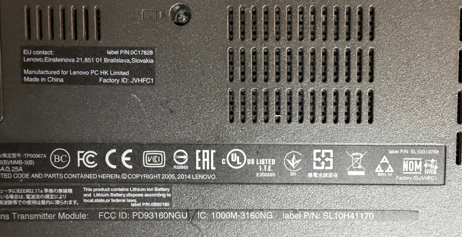 Lenovo ThinkPad E450 14” Laptop i3-4005U 8GB RAM No SSD AS-IS /No Charger