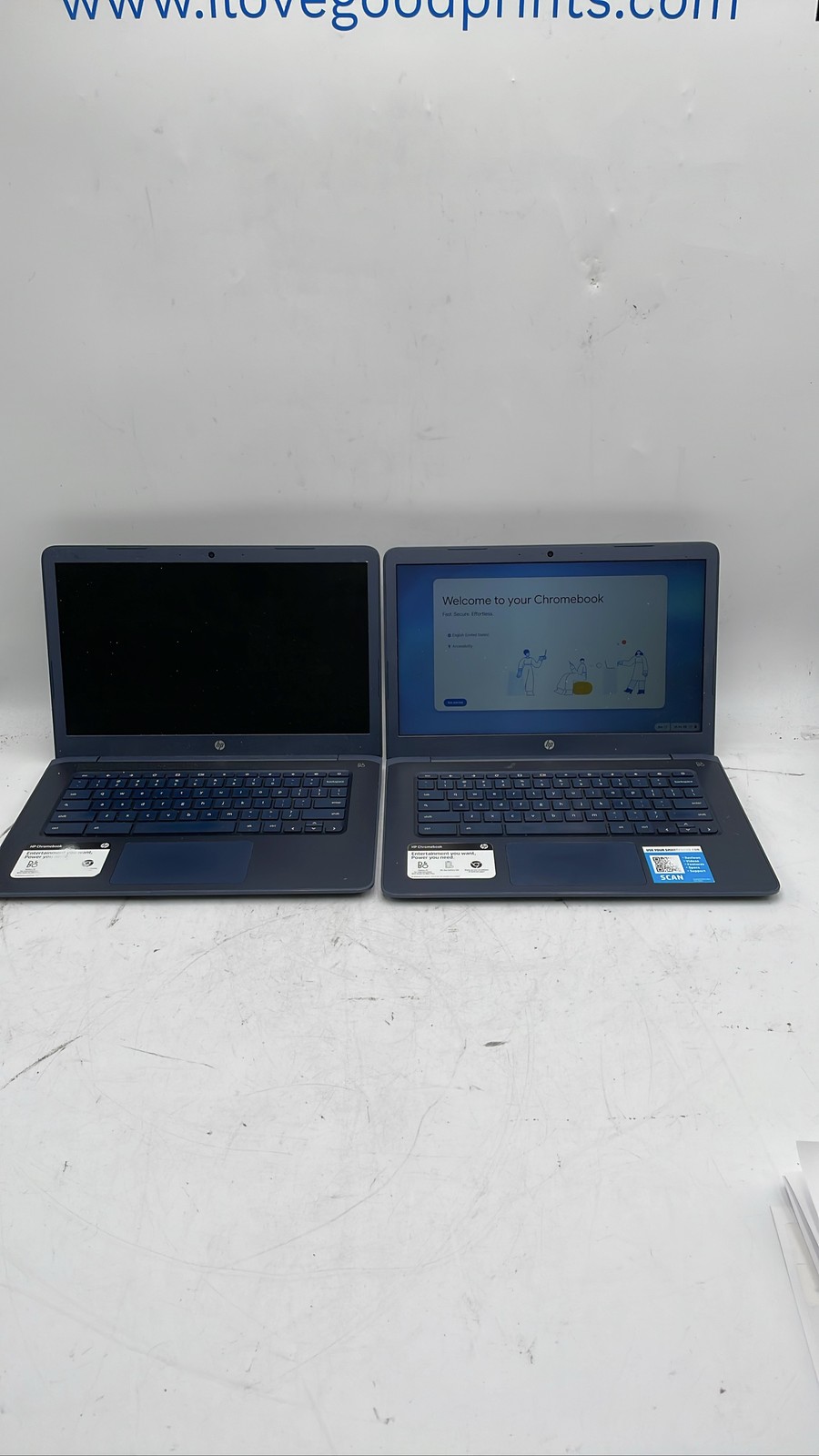 HP Chromebook 14-db0031nr 55C11UA#ABA 5CDO24HCH2 14″ Laptop Lot of 2 Blue