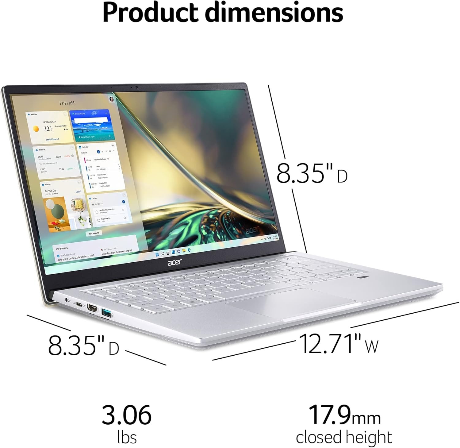 Acer Swift X SFX14-42G-R607 Creator Laptop | 14″ Full HD 100% sRGB | AMD Ryzen 7