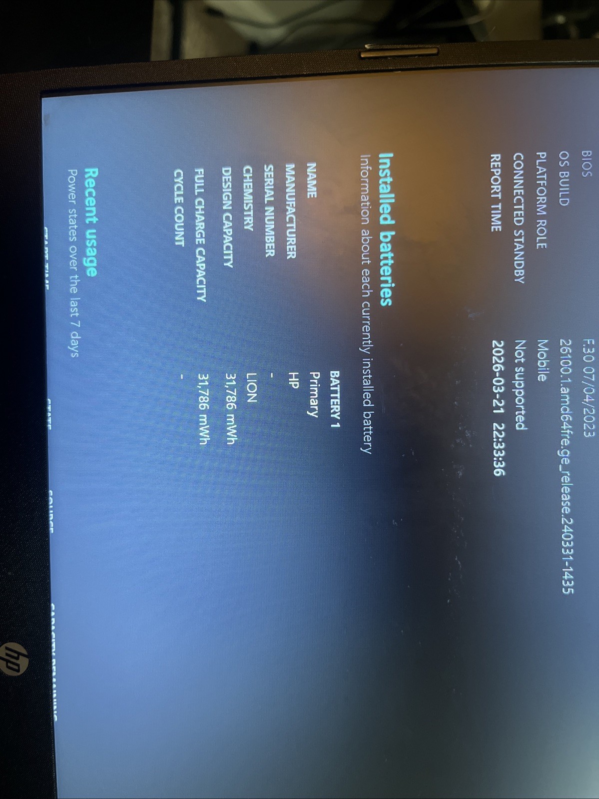 ho laptop Intel i3-1005Gi CPU 1.20GHz 4.00 GB RAM 128mb Graphics 120GB Storage