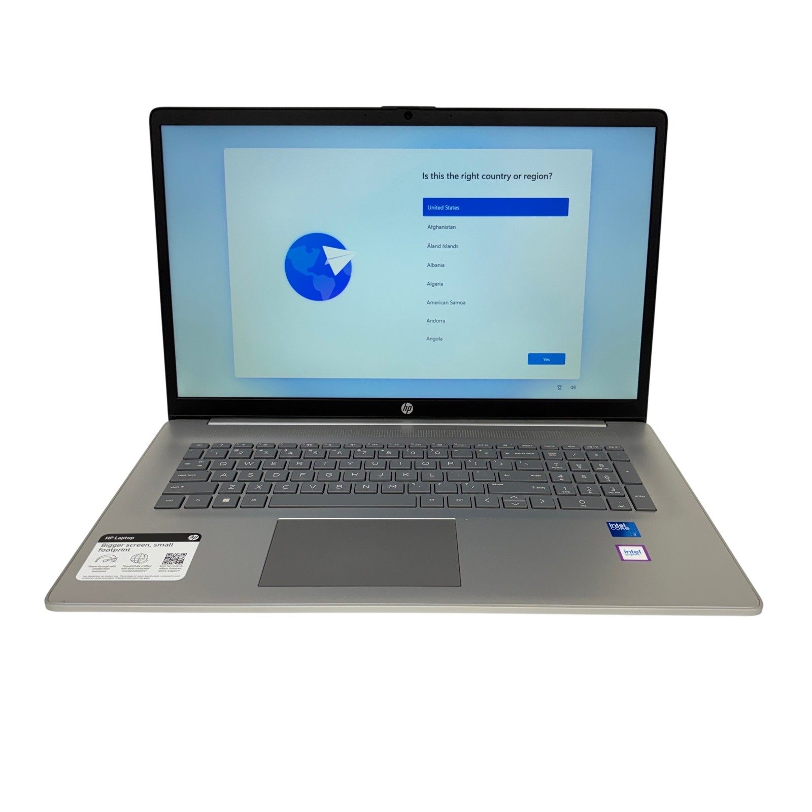 HP Laptop 17-cn4010nr Win 11 Intel Core i3-100U 1.20GHz 8GB RAM 256GB SSD 17.6″