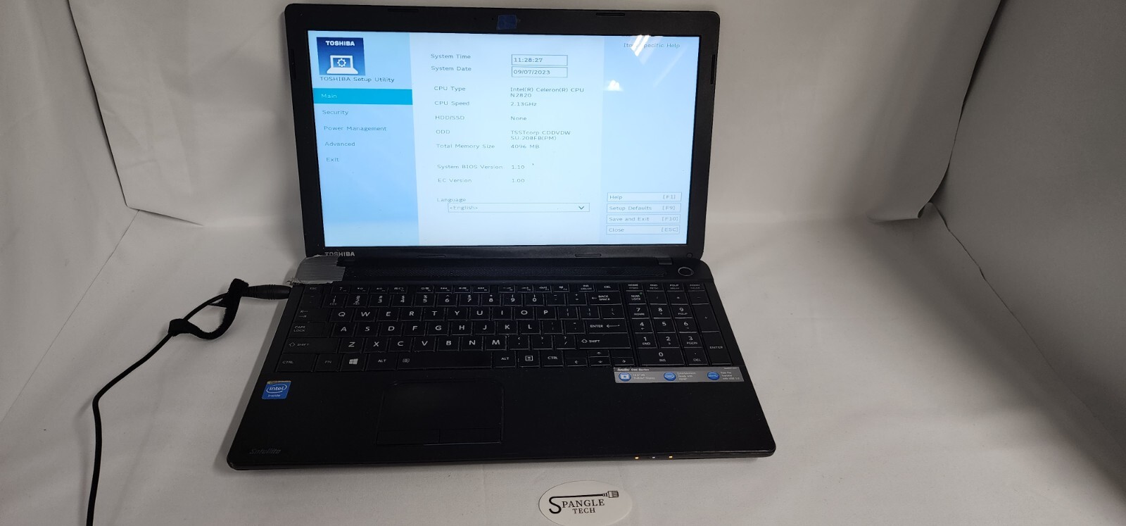 Toshiba Satellite C55-A5105 / Intel Celeron N2820 @ 2.13GHz / Read – AS-IS
