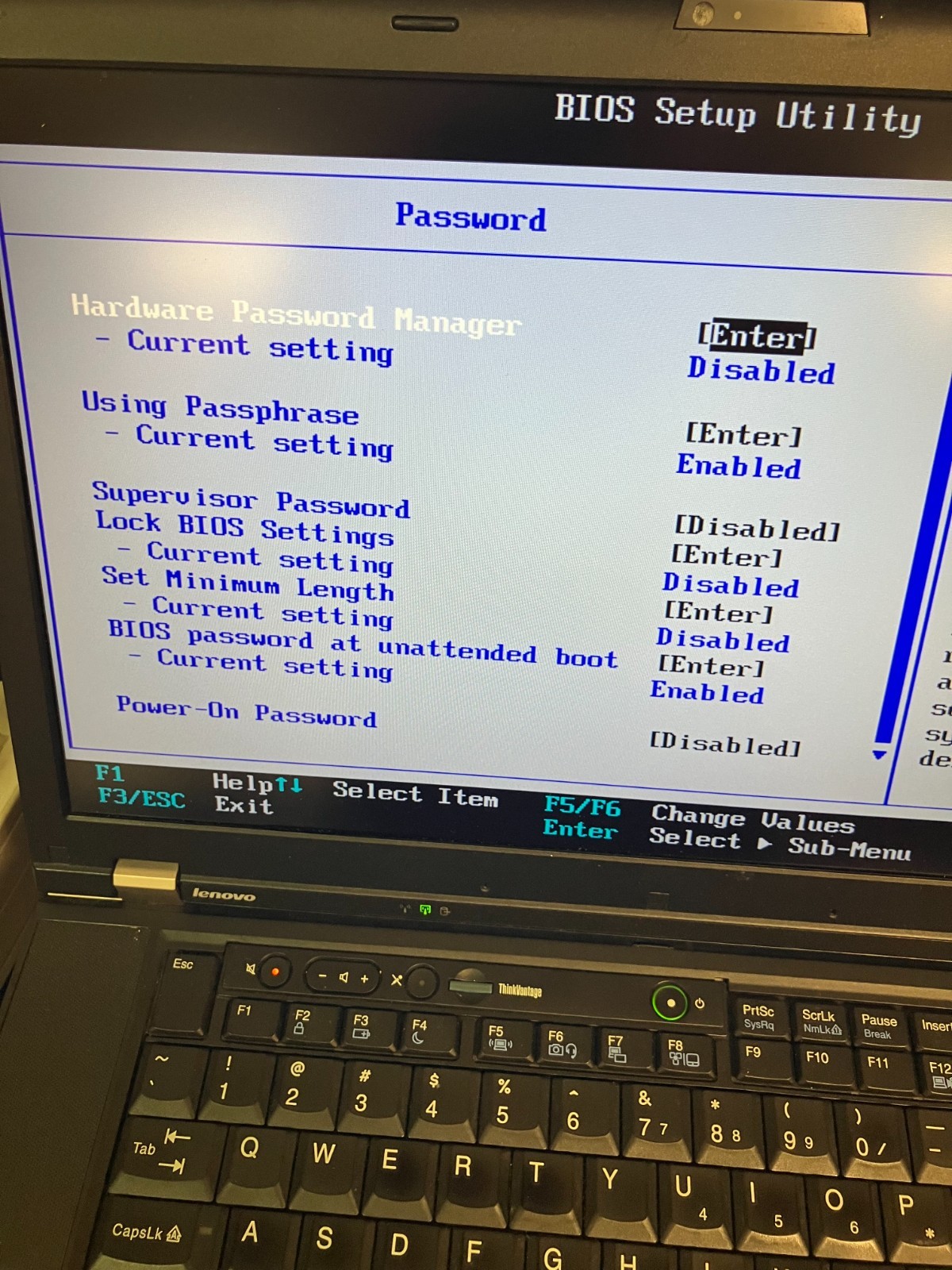 LENOVO THINKPAD T510 – BOOTS TO BIOS – INTEL I5 M560 – 6GB RAM – 320gb HD