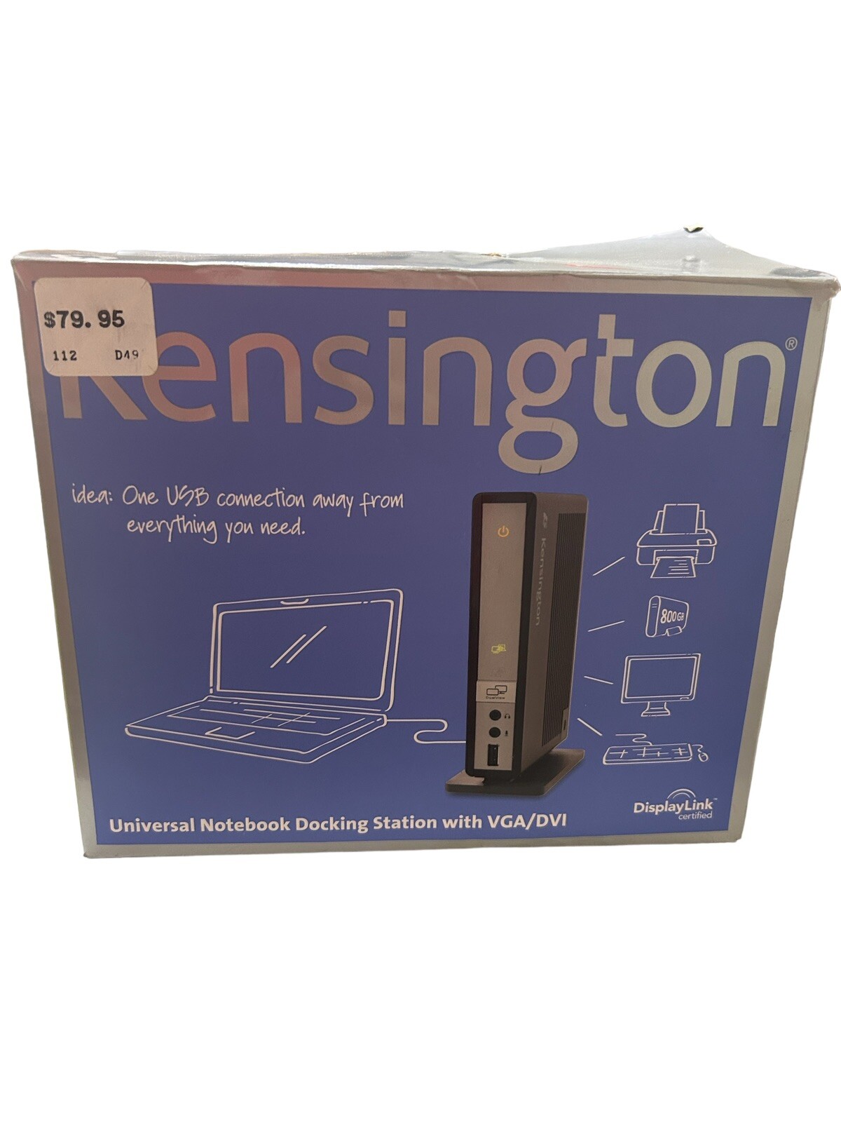 Kensington K33930US Universal Docking Station w/ VGA/DVI