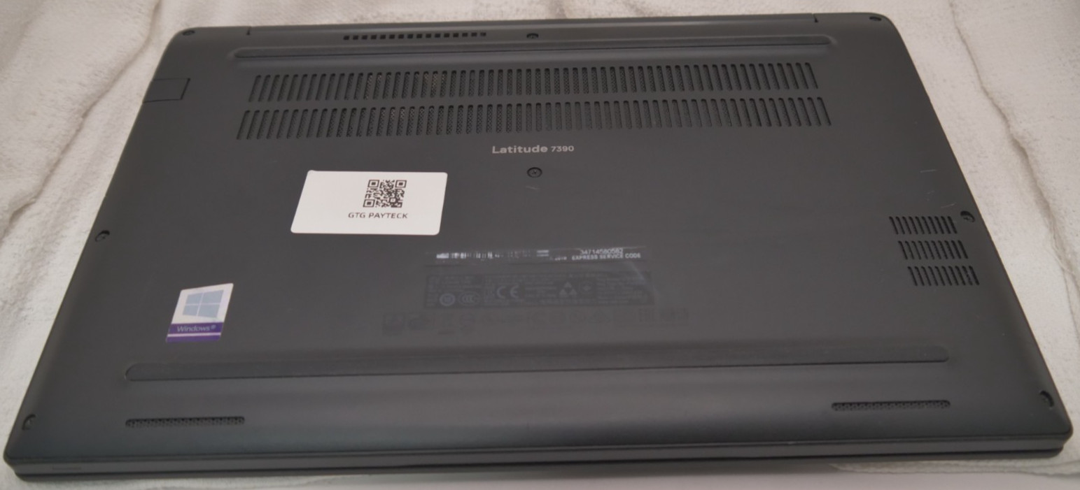 Dell Latitude 7390 13.3 Core i5-8350U 1.7Ghz 8GB RAM 256GB NVMe PAYTECK COMPUTER