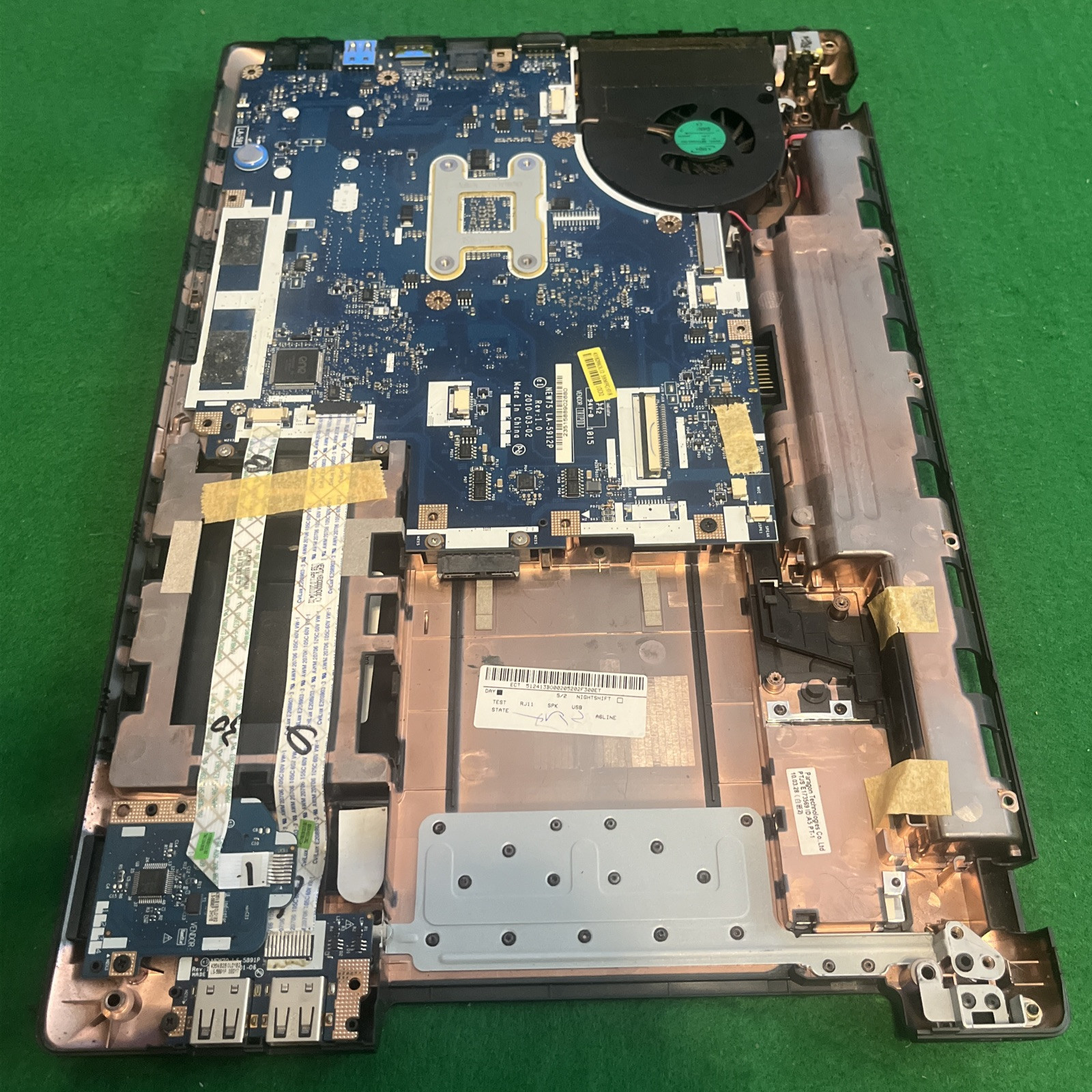 Acer Aspire 5551-2036 Motherboard – AMD Athlon II X2 2.1 GHz @15A1