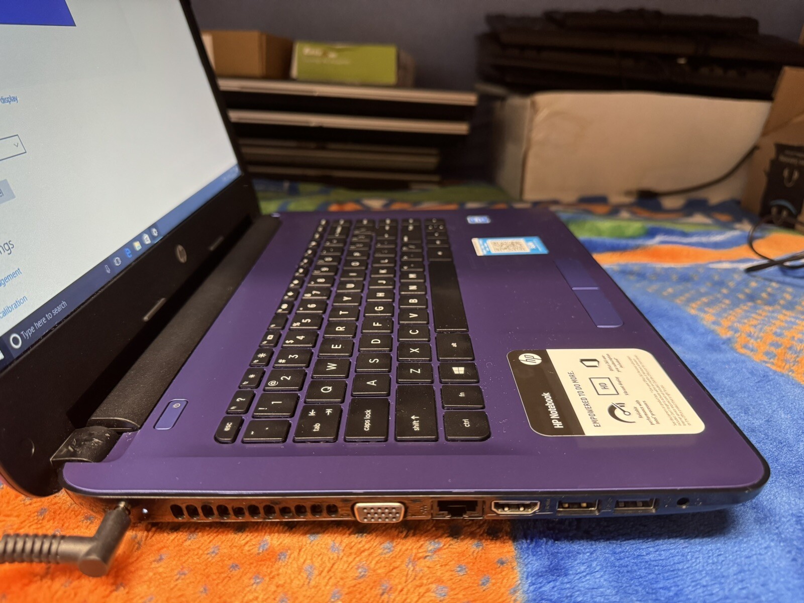HP Stream 14″ Win10pro64, Intel Celeron 1.60, 32GB/32GBSD, (64GB Total) 4 GB Ram