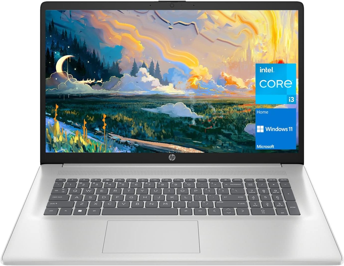 HP 17.3″ HD Laptop Intel Core i3-1125G4 8GB Memory 256GB SSD 17-cn0003dx