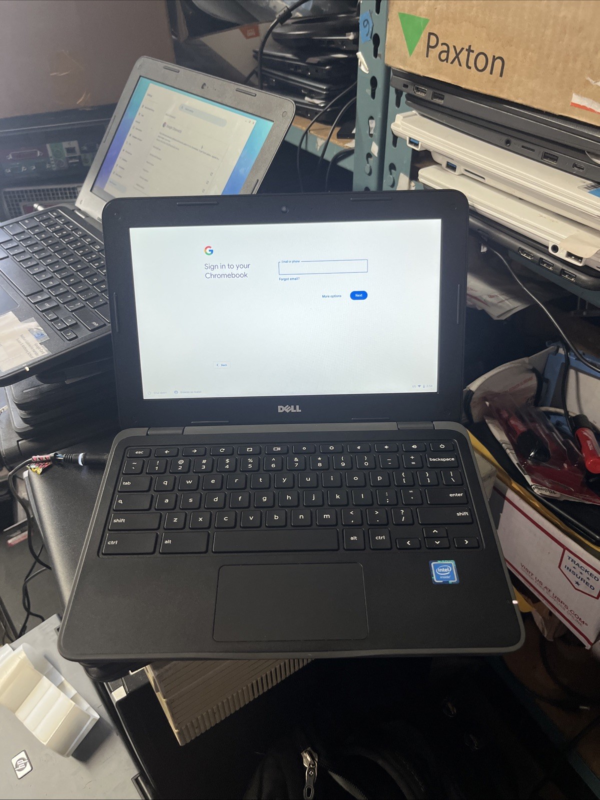 Lot of 40 Dell Chromebook 11 3180 11.6″ Intel 1.6GHz 4GB 16GB Adapter + Battery