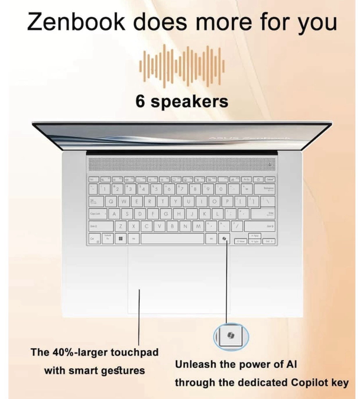 ASUS Zenbook 16″ 3K 120Hz OLED Touch Ryzen AI 9 24GB 2TB SSD W11 Pro Silver