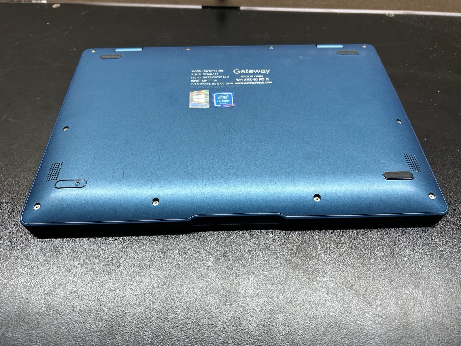 Gateway Touchscreen Laptop GWTC116-2BL Linux Mint Intel Celeron Tested No Chgr