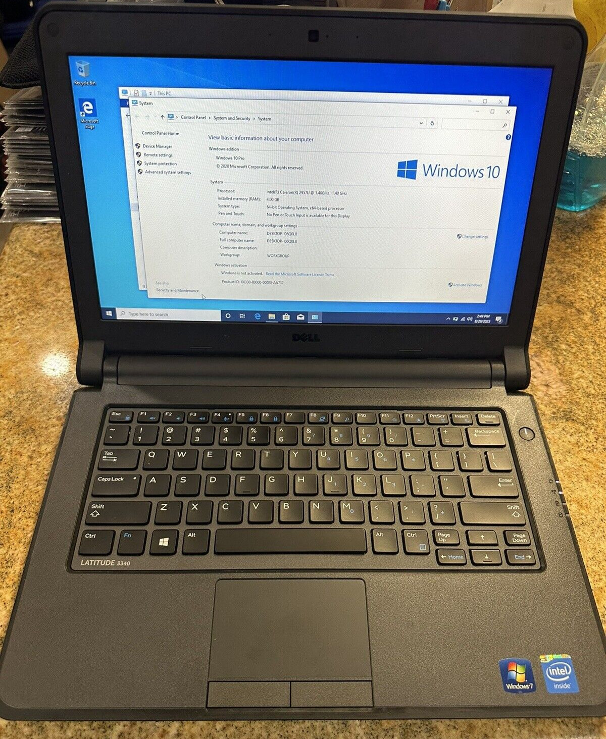 Dell Latitude 3340 13.3″ Intel Celeron 4GB Ram 500GB HDD Window 10 Pro HDMI WiFi