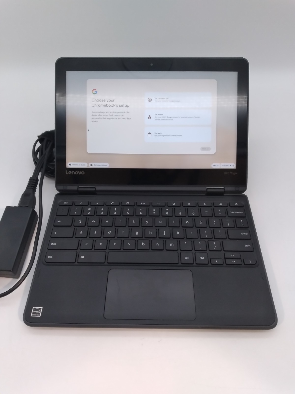 Lenovo N23 Yoga 2-in-1 11.6″ Chromebook PC – MT8173c Processor 4GB Ram 32GB SSD