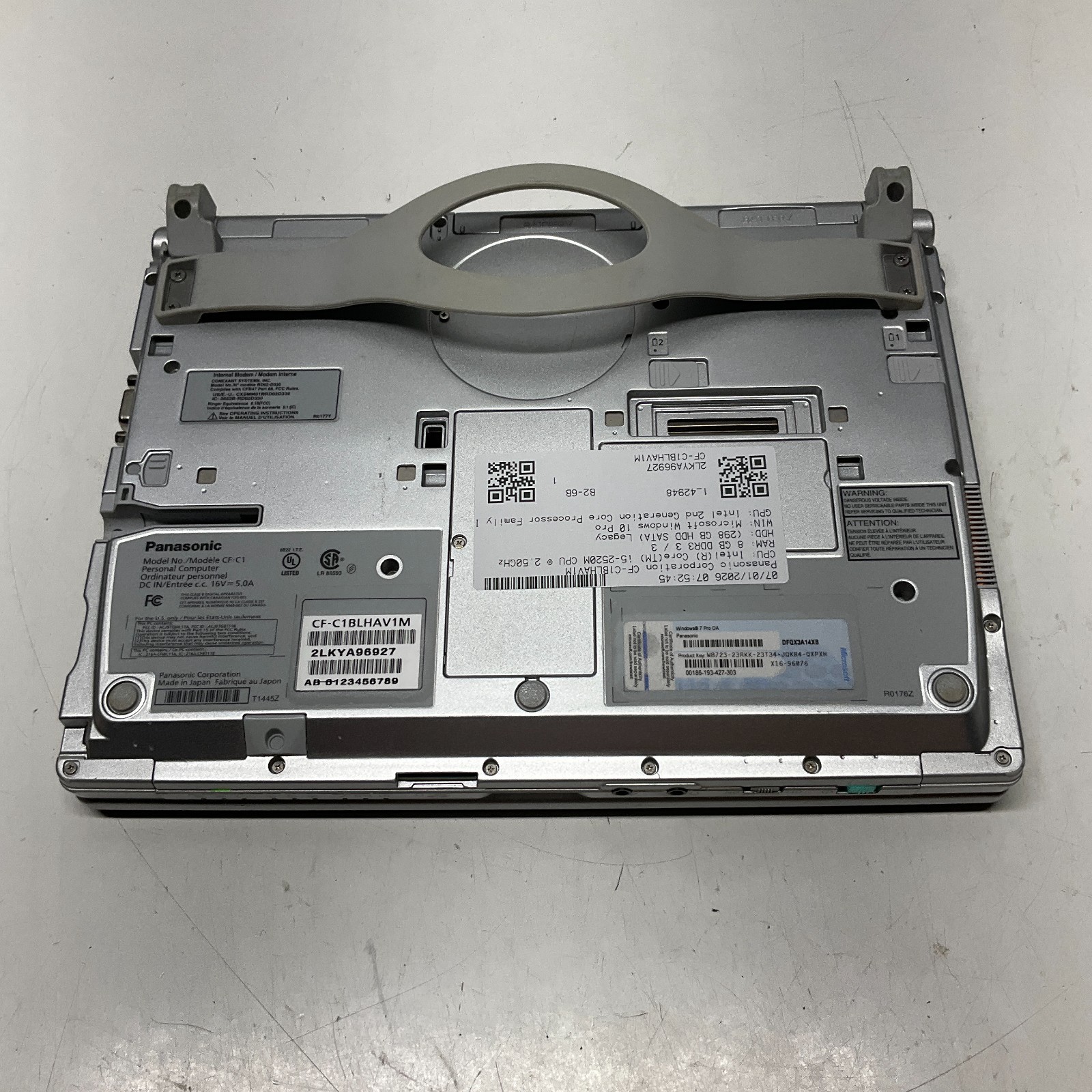 Panasonic ToughBook CF-C1 Intel i5-2520M 8GB RAM 320GB HDD Windows 10 Pro Laptop