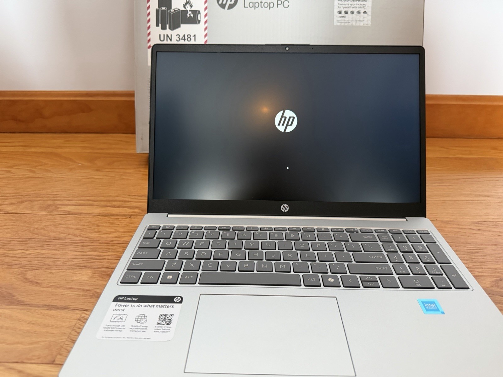 HP 15.6″ Laptop Intel N200 4GB RAM 128GB SSD Silver Windows 11 Webcam Wi-Fi