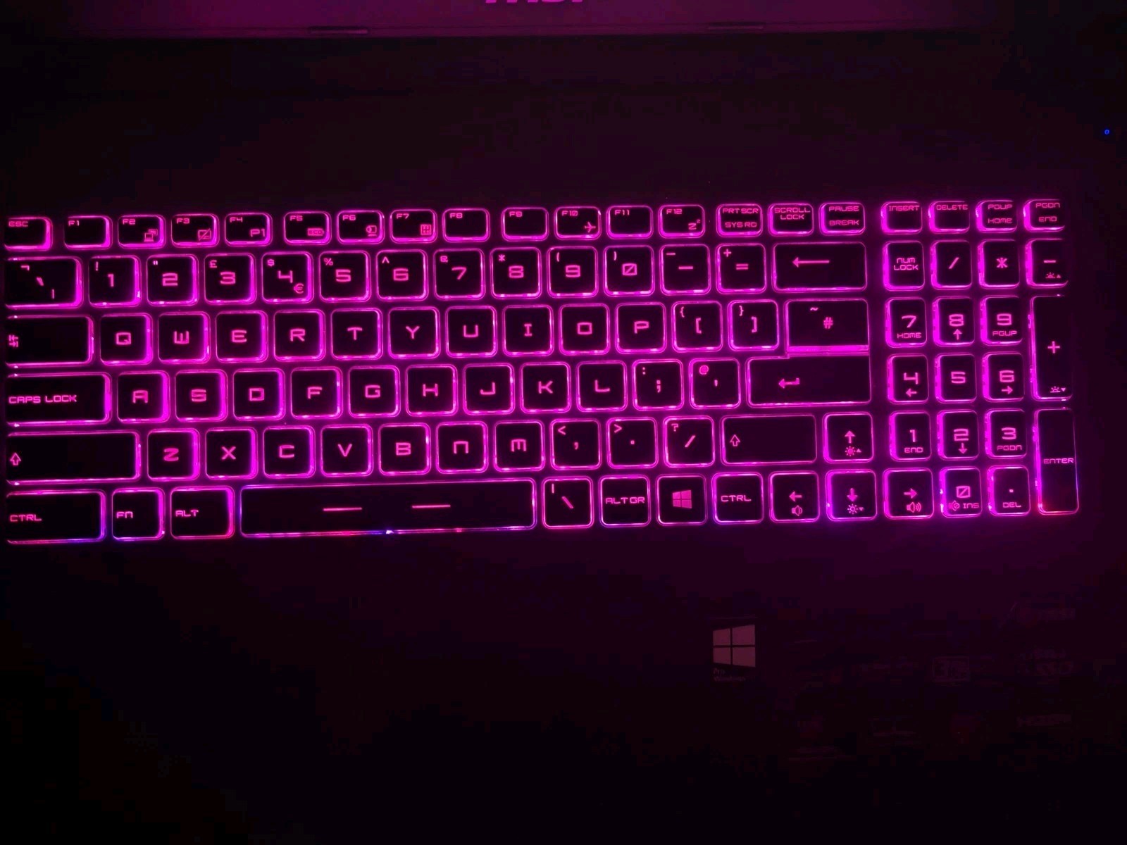 Core i7 Gaming Laptop Msi With 20GB RAM 750GB Storage M.2 SSD And HDD VR Ready