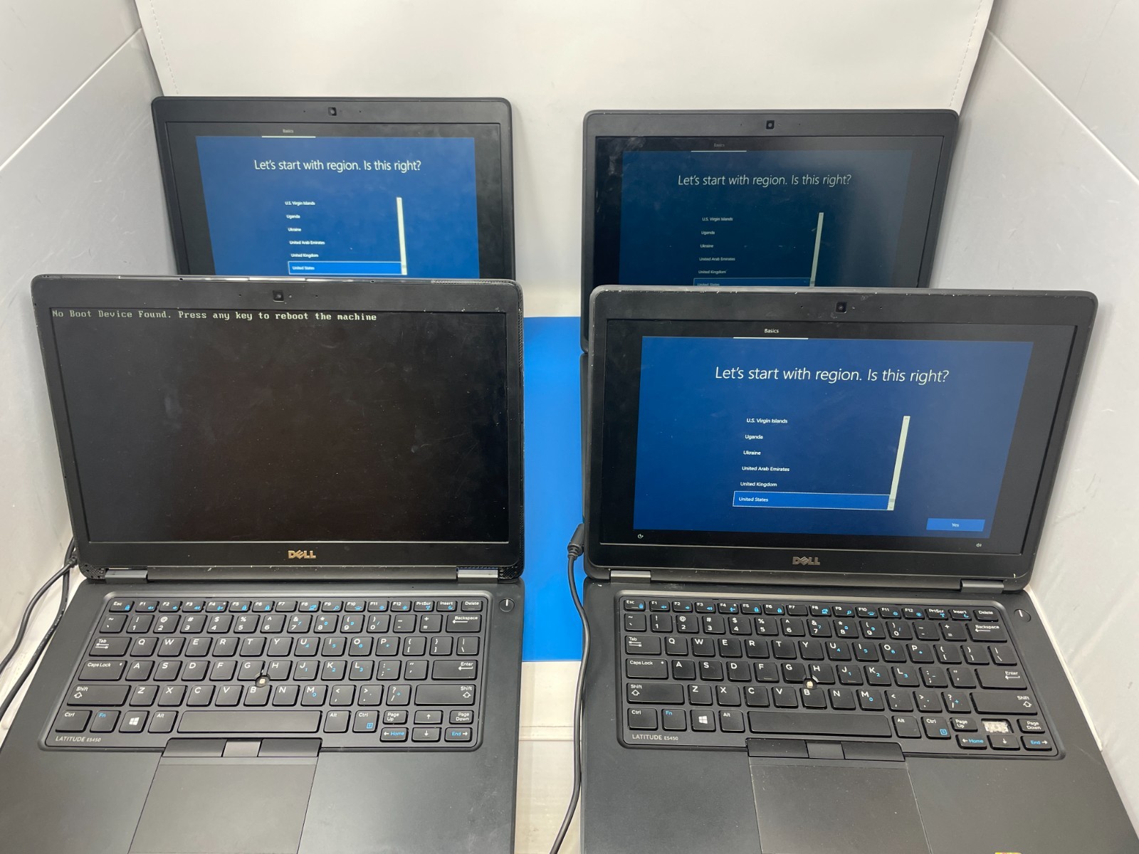 Lot: 4 Dell Latitude E5450 14″ Core i5 5th Gen 8GB RAM 500GB HDD FOR REPAIR