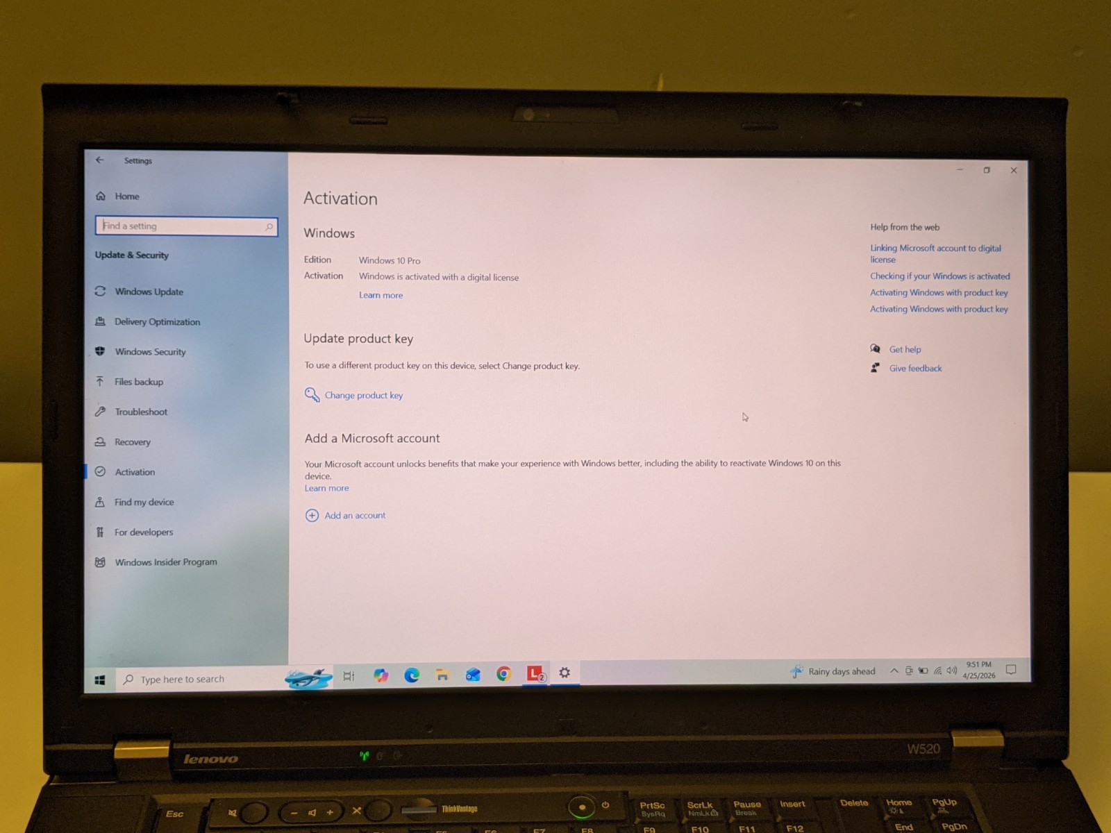 Lenovo ThinkPad W520 15.6” Laptop i7 Extreme 32GB RAM 250GB SSD Win 10 Pro