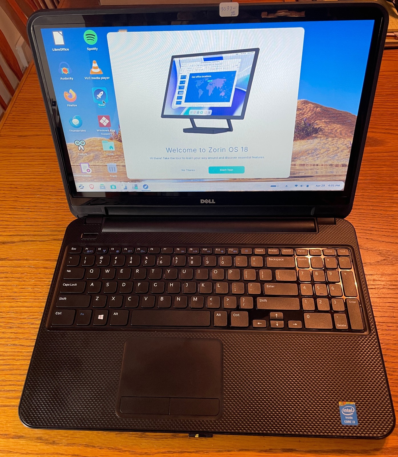 DELL INSPIRON 15-3537 Laptop 15″ *TOUCH* i7 256gb+1tb Linux Zorin 18-extras-18