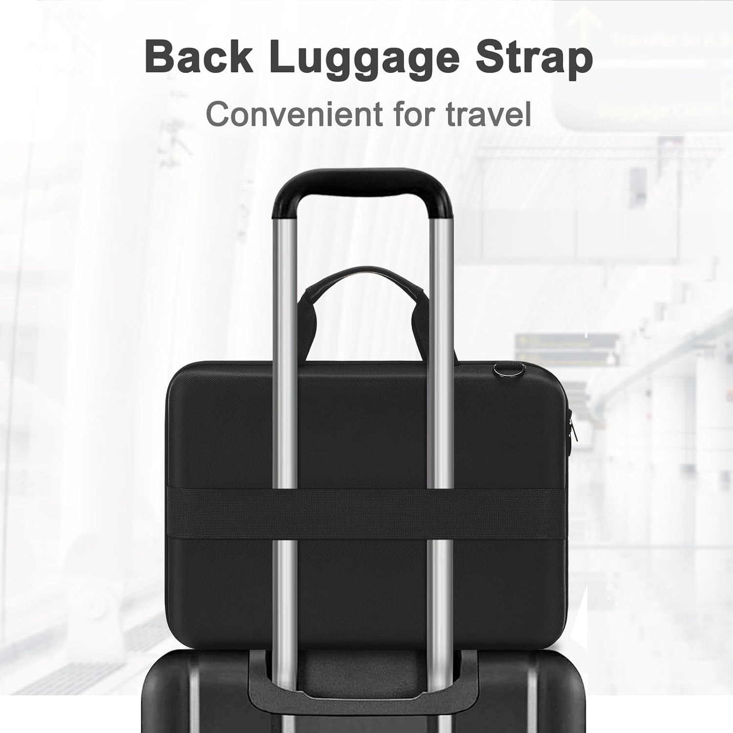 Men’s Laptop Bag, Black 15-16 inch Hard Shell Case for MacBook Pro/Air & More