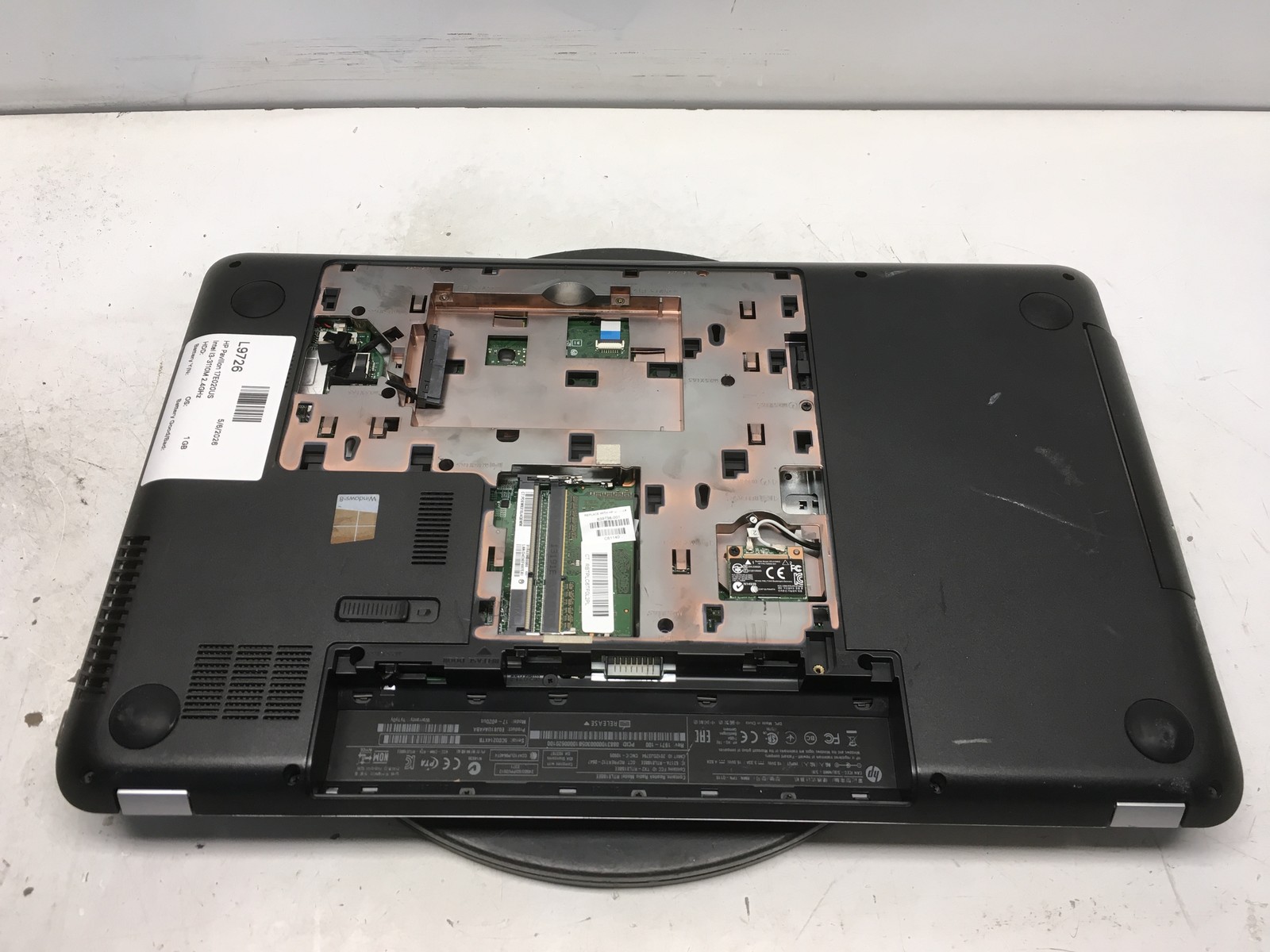 HP Pavilion 17E020US Intel i3-3110M 2.4GHz 1 GB NO HDD No Batt
