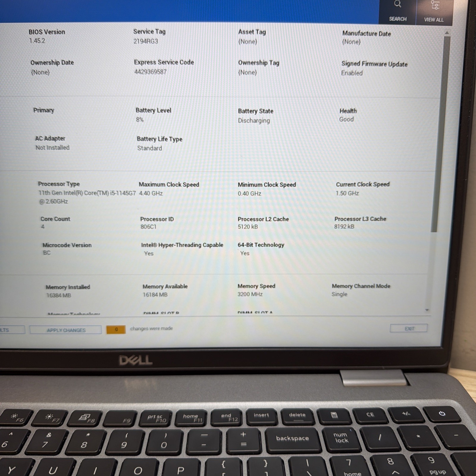 Dell Latitude 5520 i5-1145G7 16GB 512GB SSD 15″ FHD No OS – Good Battery