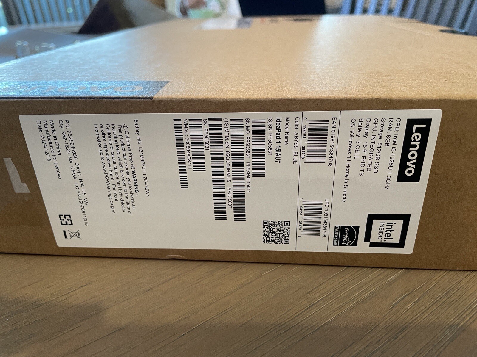 Lenovo IdeaPad 1 Laptop NEW UNOPENED
