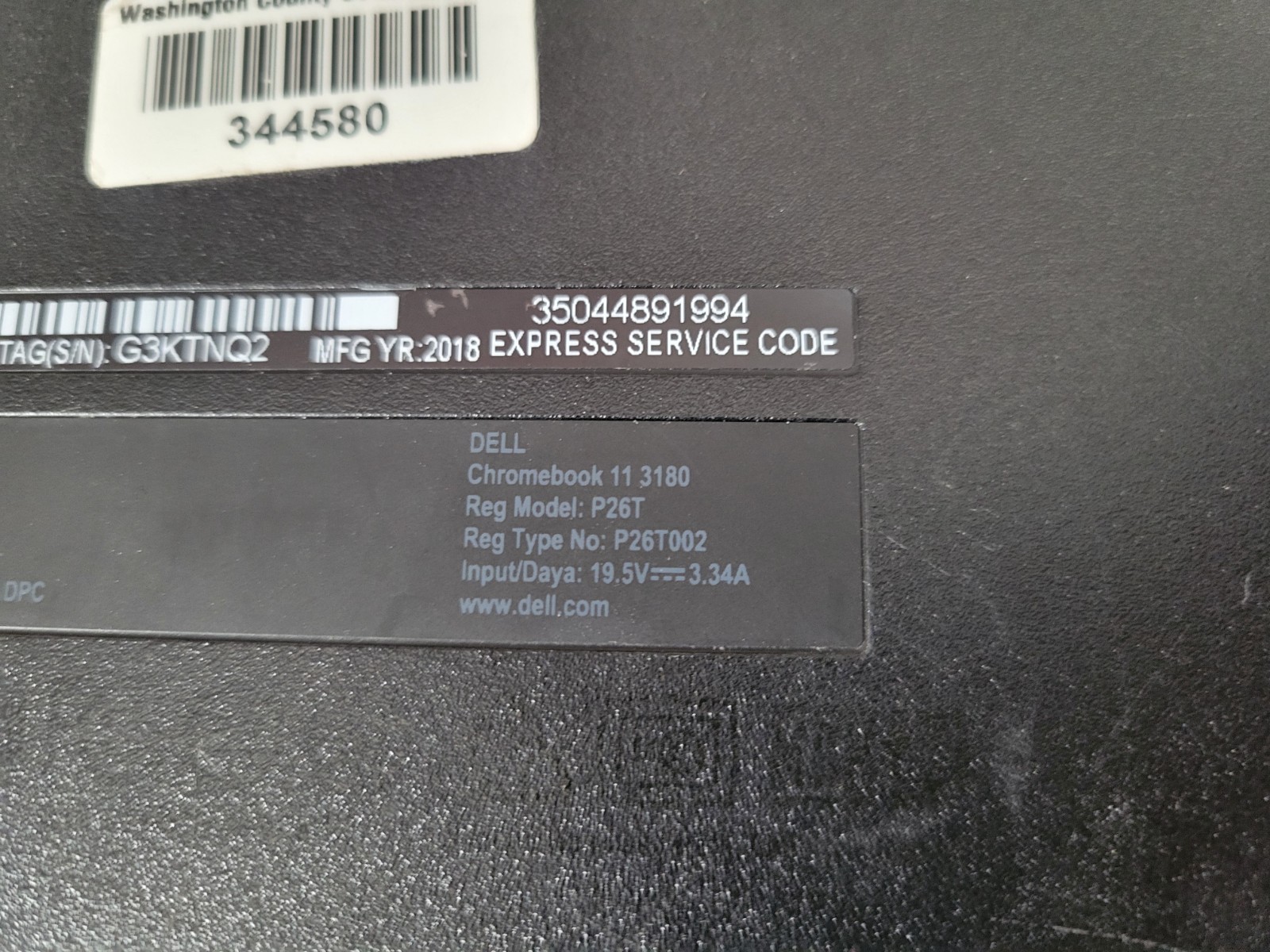 Dell Chromebook 11 3180 11.6″ (Intel Celeron 1.60GHz, 16GB eMMC, 2GB RAM) Laptop