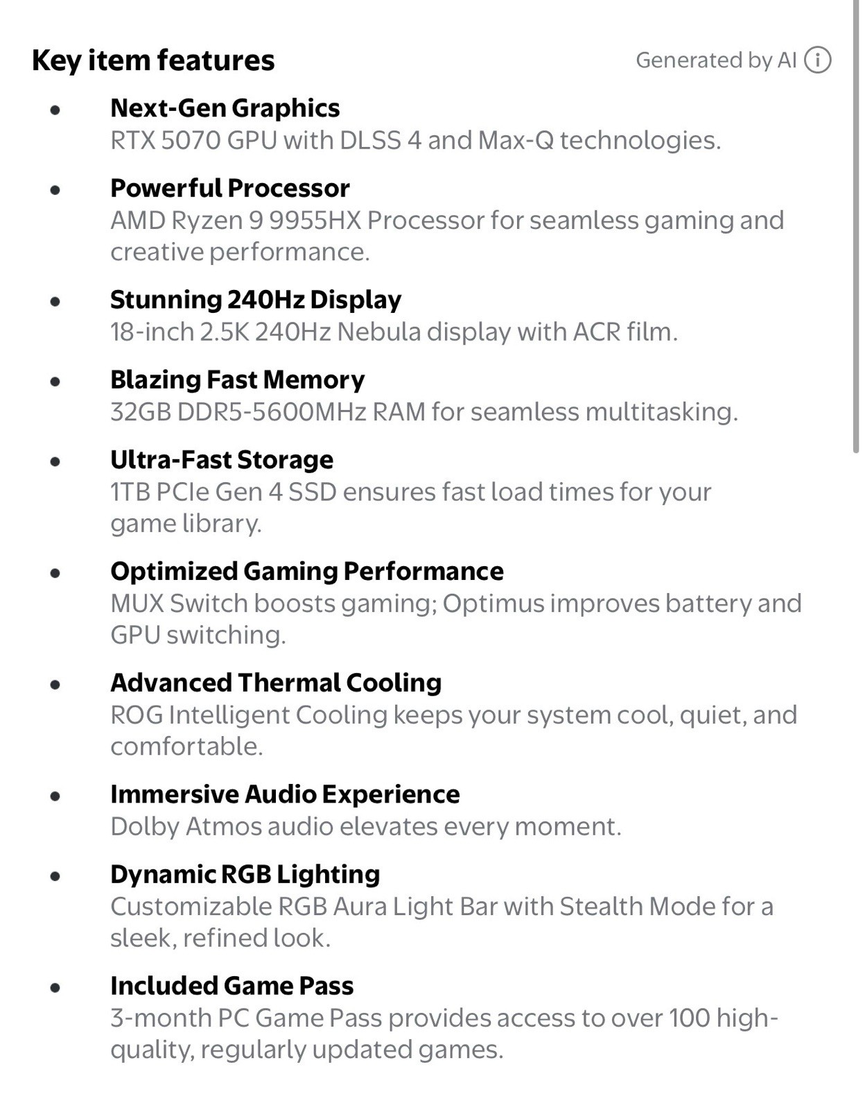 VERY GOOD Gaming Set Up: Asus ROG Strix G18 Laptop 1 TB – accessories included