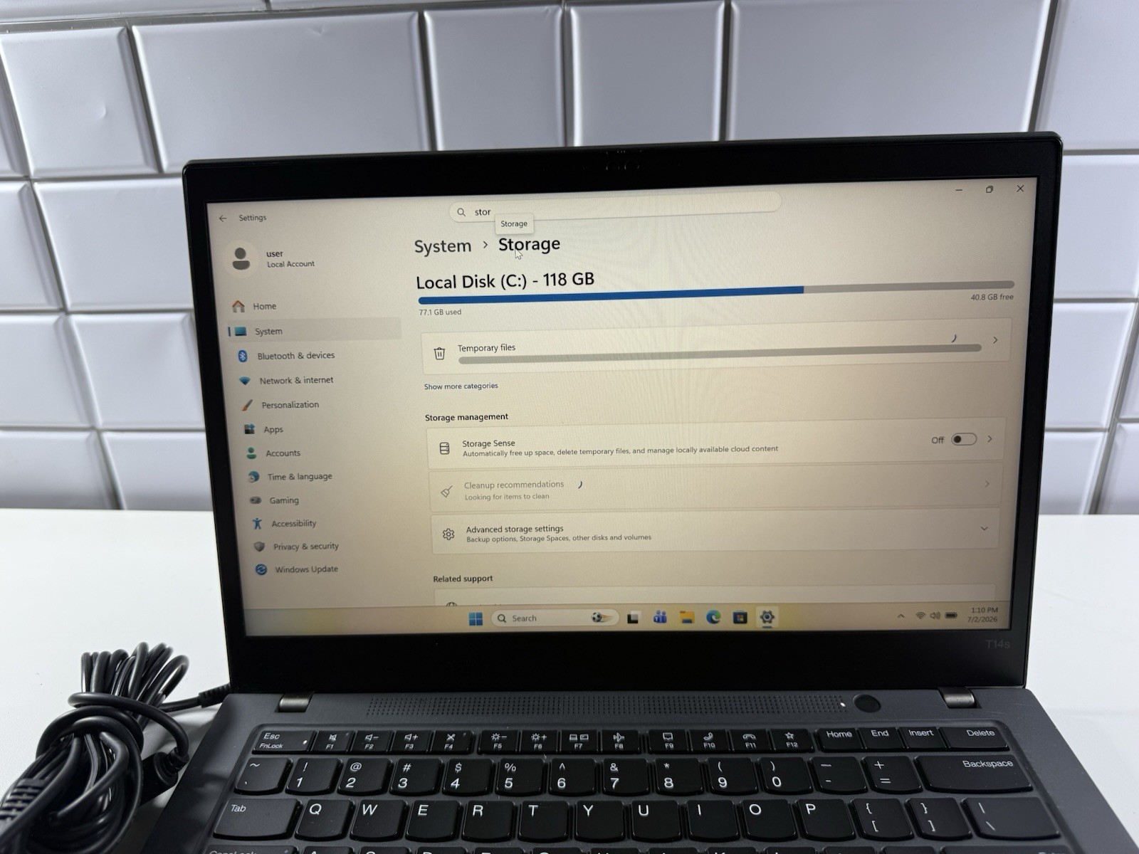 Lenovo ThinkPad T14s Gen 2 i7-1185G7 32GB 14″ FHD 128GB WWAN 4G Touch Read”