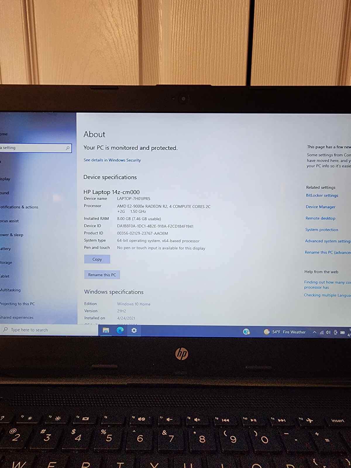 HP 14″ Netbook AMD Dual Core 8GB RAM 32GB eMMC Netbook 14z-cm000
