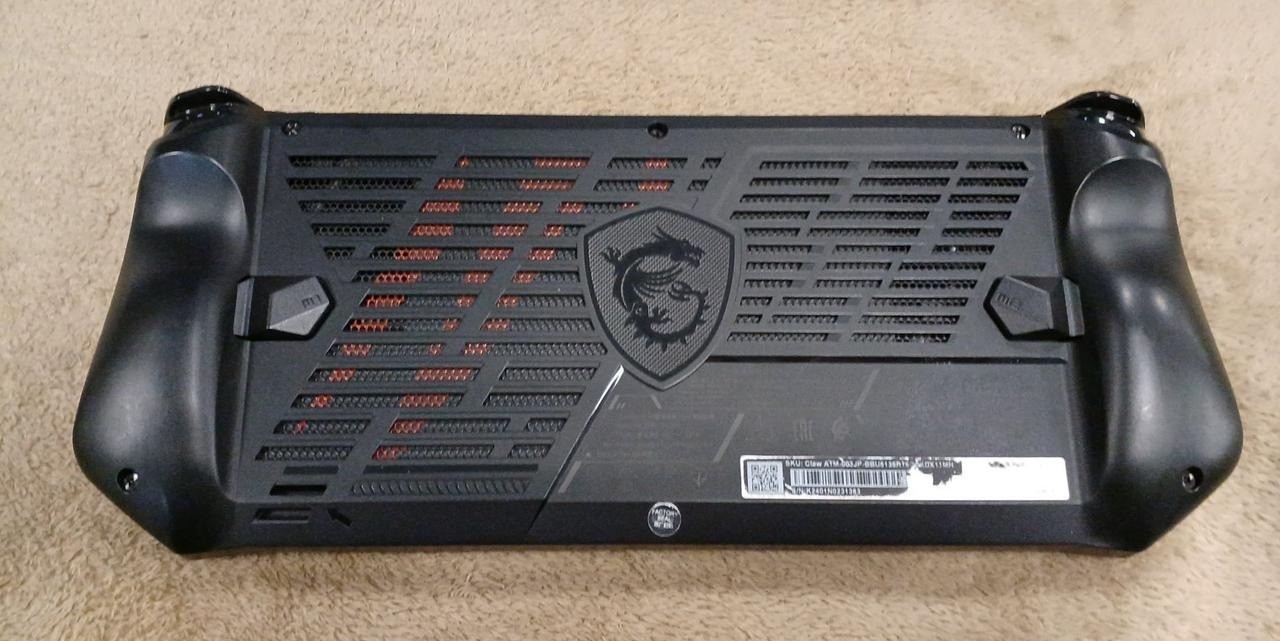 MSI Claw Ultra 5 Handheld Console System MS-1T41 Black w/Case Used from Japan