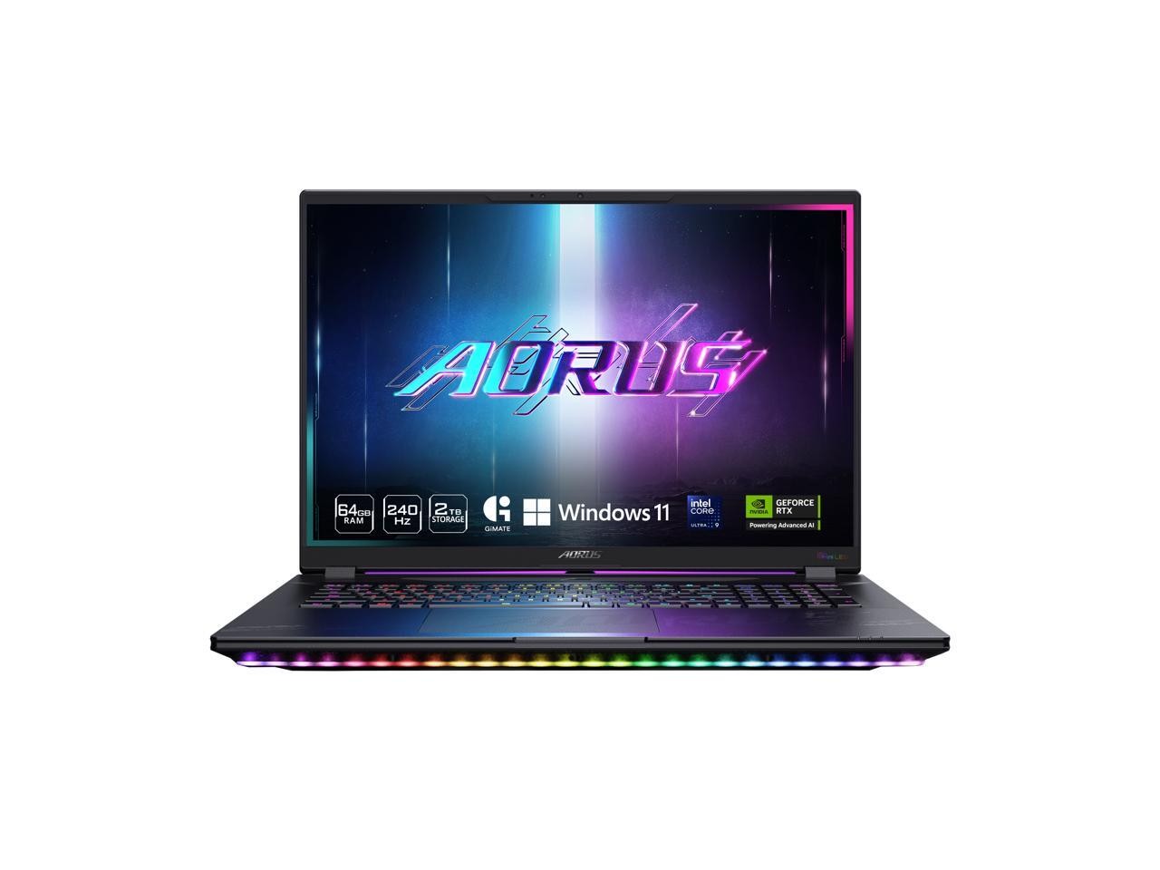 GIGABYTE AORUS MASTER 18 Gaming Laptop – 240Hz 2560×1600 Mini-LED – NVIDIA