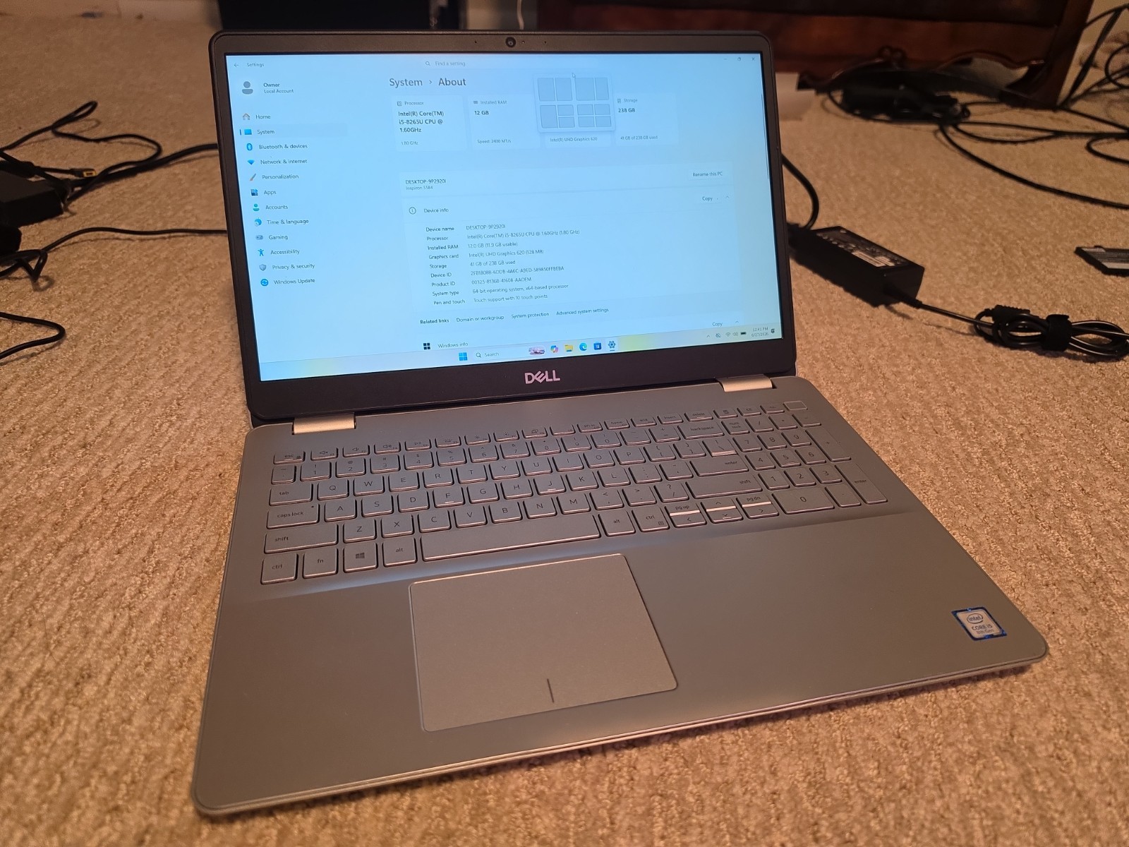 Dell Inspiron 15 5584 15.6″ 256GB Intel Core i5 8th Gen 12GB RAM Laptop Touch